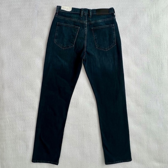 NWT 7 For All Mankind Easy Slim High Rise Blue Jeans Women's Size 31 Ripped Knee - Picture 4 of 12